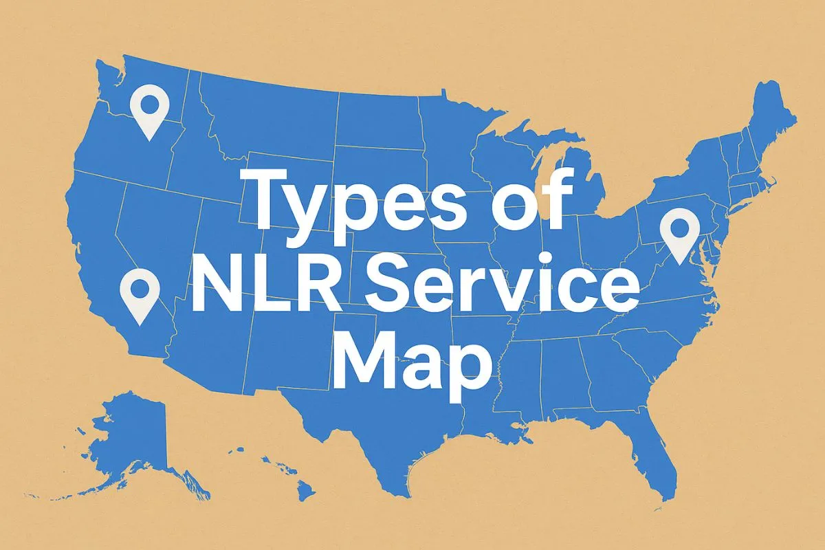 Types of NLR Services Map