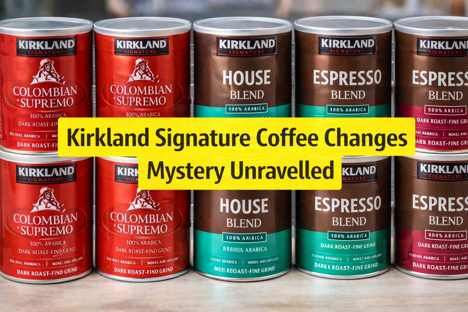 Kirkland Signature Coffee Changes