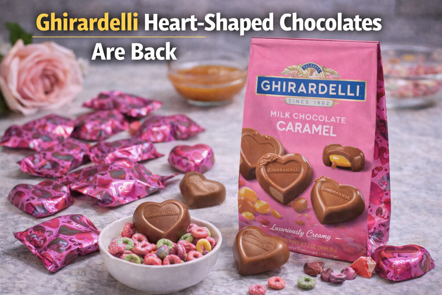 Ghirardelli Heart-Shaped Chocolates