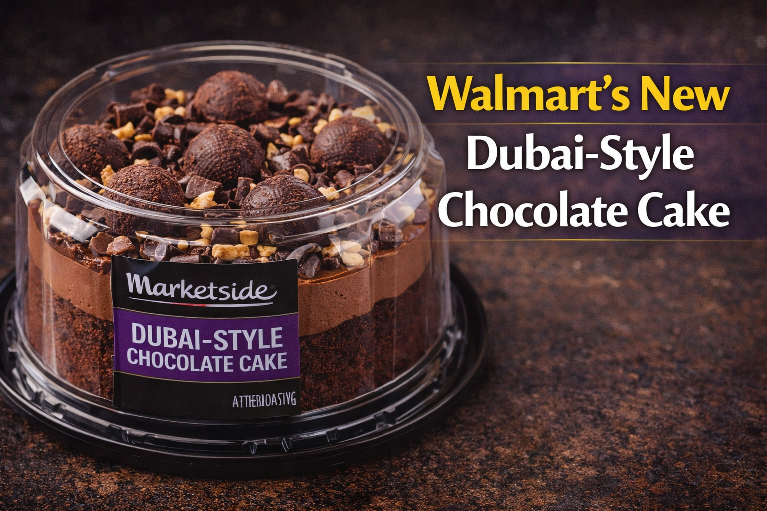 Walmart’s New Dubai-Style Chocolate Cake
